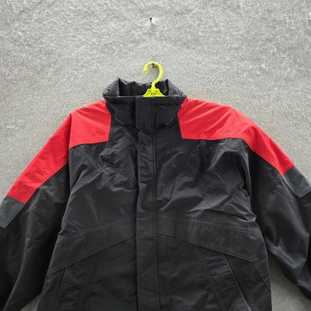 Burton Men Jacket L Black Coating Nylon Polyurethane Snowboarding Ski READ